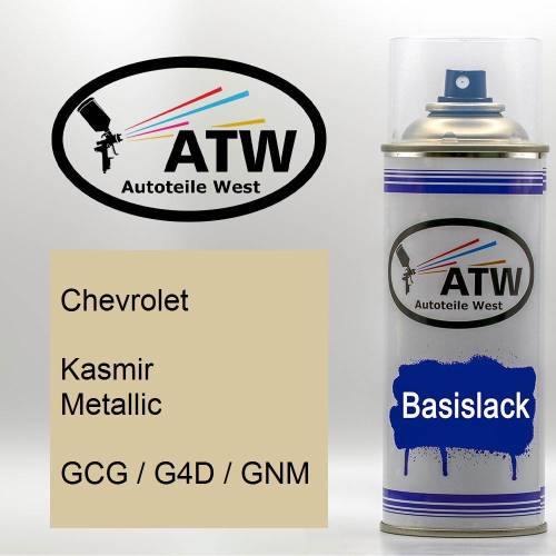 Chevrolet, Kasmir Metallic, GCG / G4D / GNM: 400ml Sprühdose, von ATW Autoteile West.